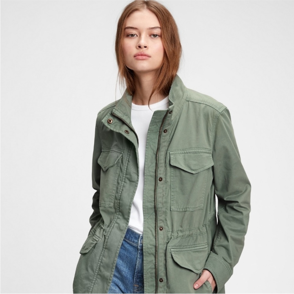 GAP Women's Green Utility Jacket‎ Size Small